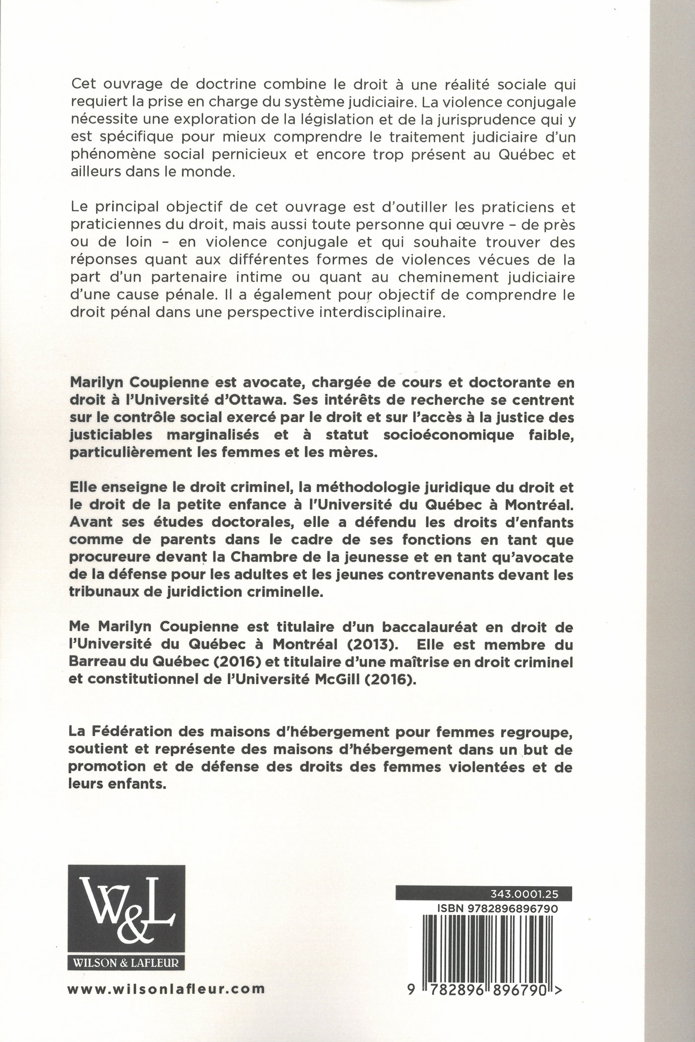 La violence conjugale face à la justice pénale